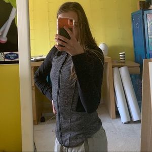 Ivivva athletic slim fit jacket with hoodie